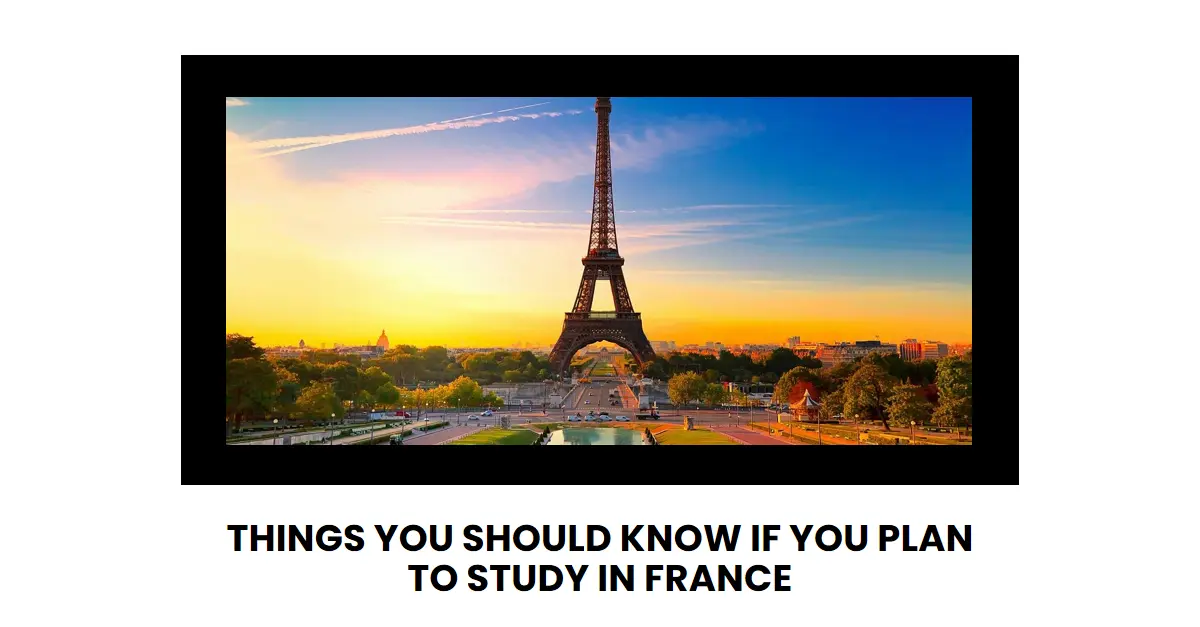 Plan to Study in France