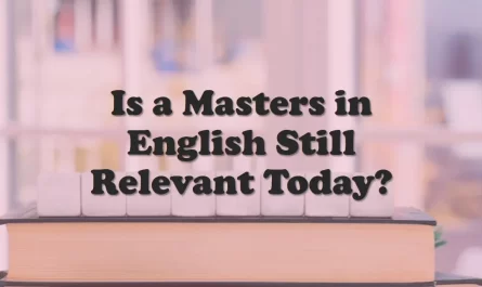 Doing Masters in English